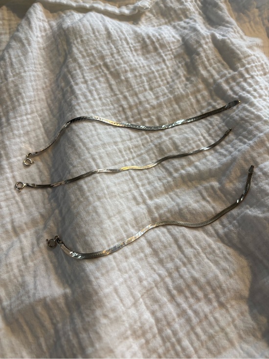 Jewelry - Sterling silver Herringbone Chain Set